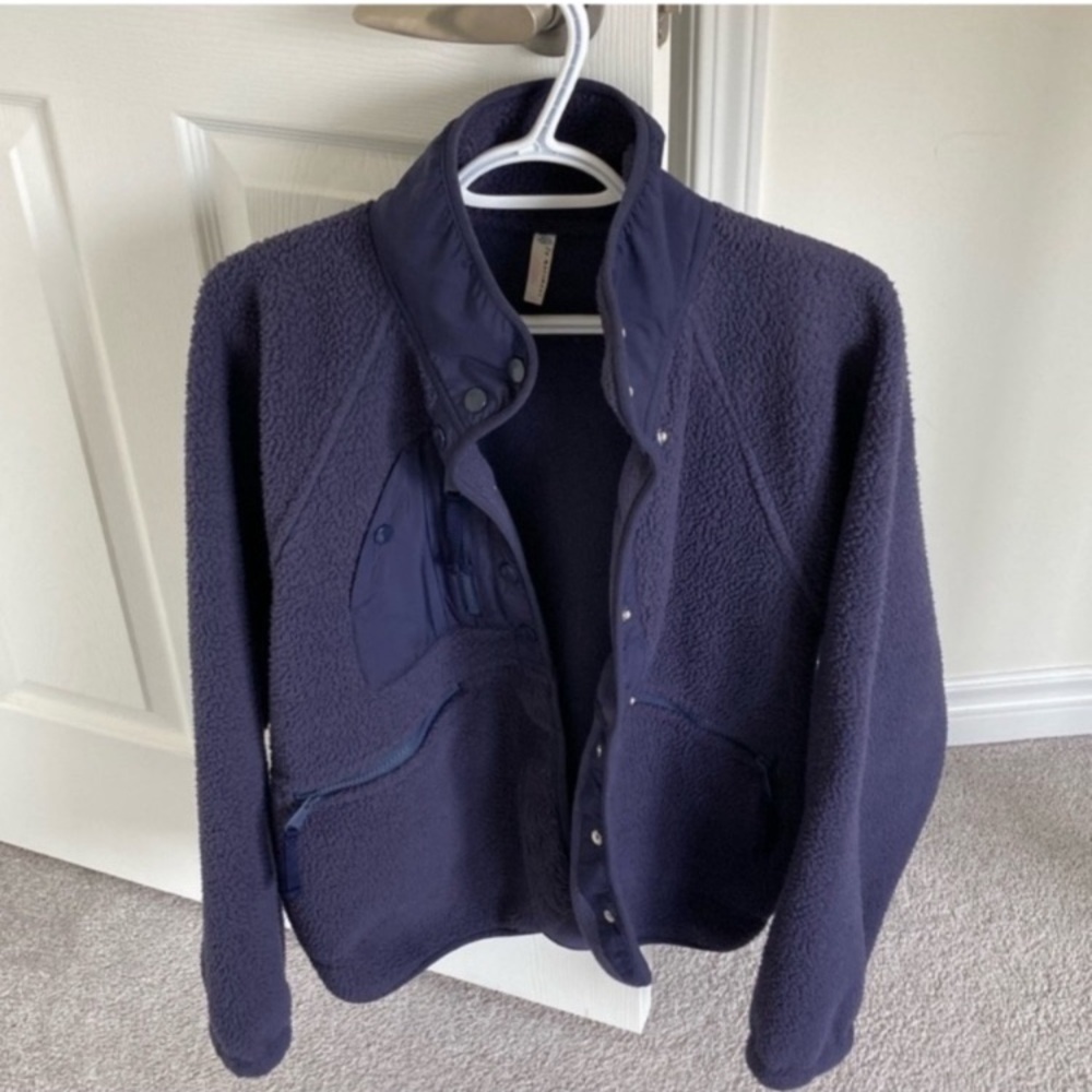 Free People Slouchy Fleece Jacket